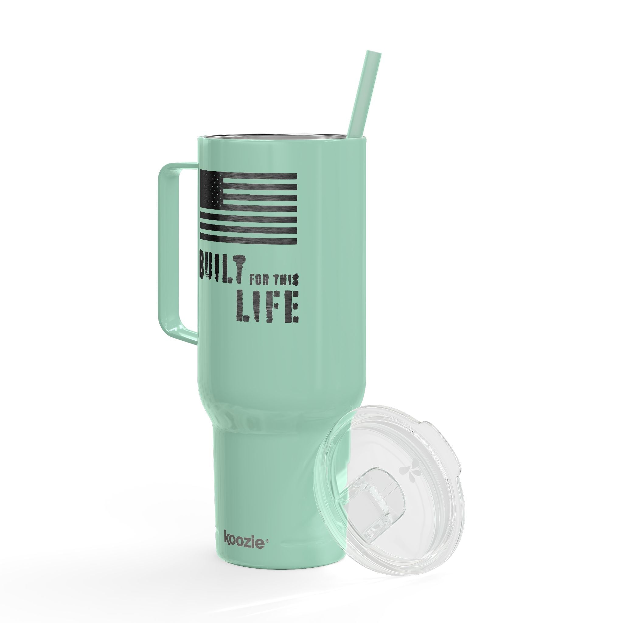 Built for this Life™ Flag Insulated Tumbler with Lid, 40oz (Engraving)