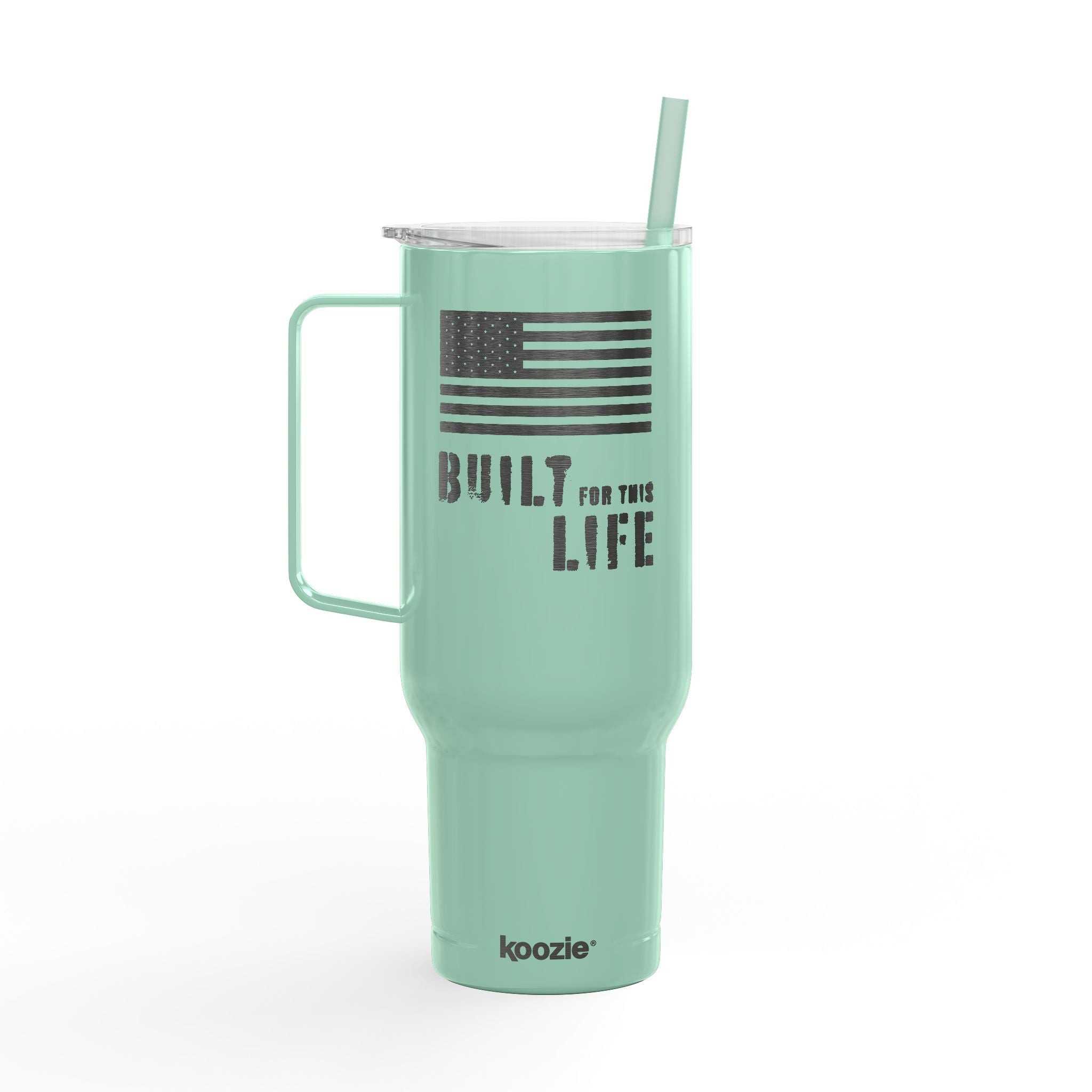 Built for this Life™ Flag Insulated Tumbler with Lid, 40oz (Engraving)