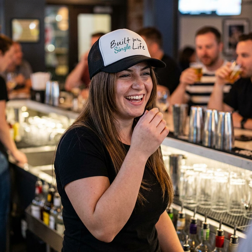 Built for this Life™ Single Life Teal Trucker Cap