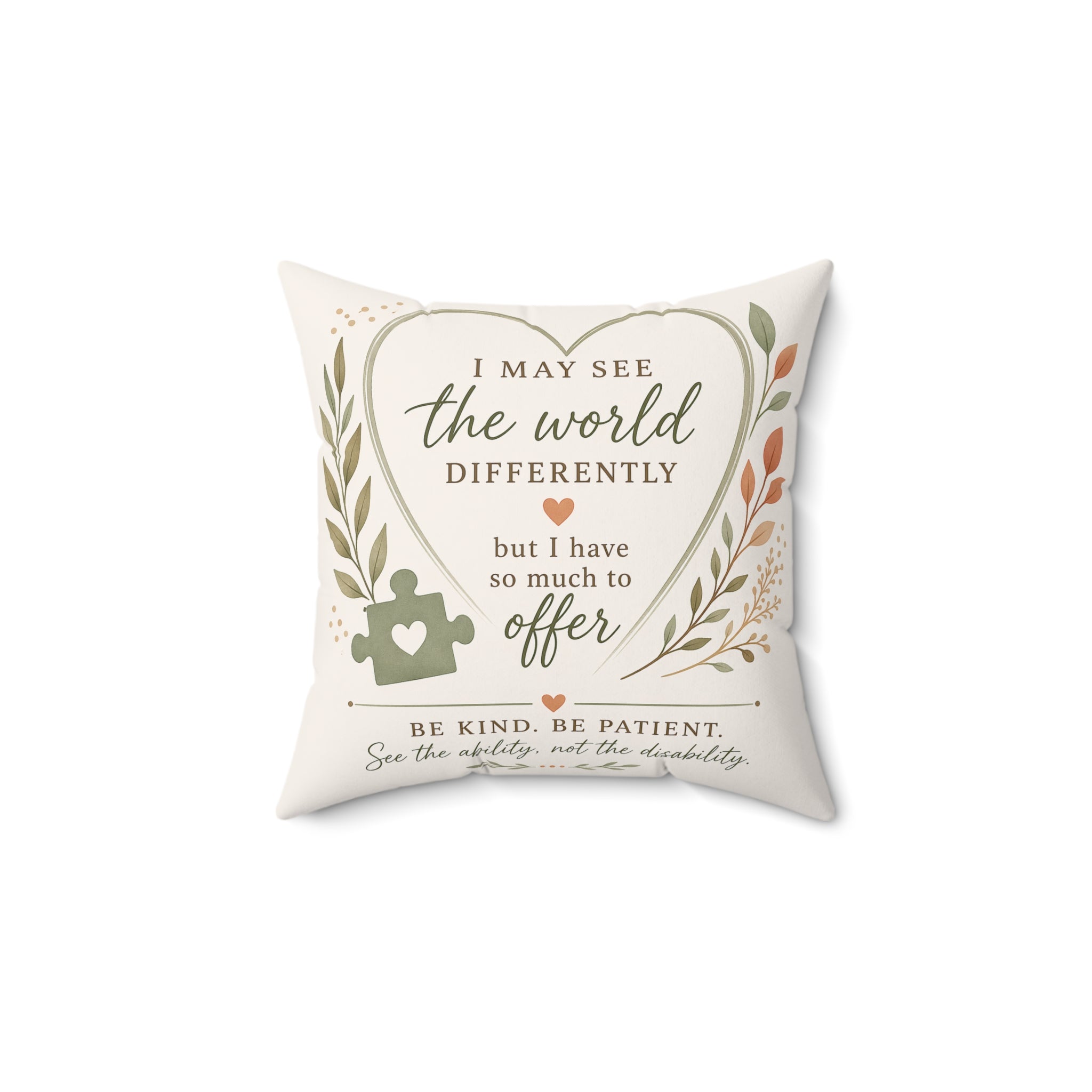 Customizable Ability Pillow cover