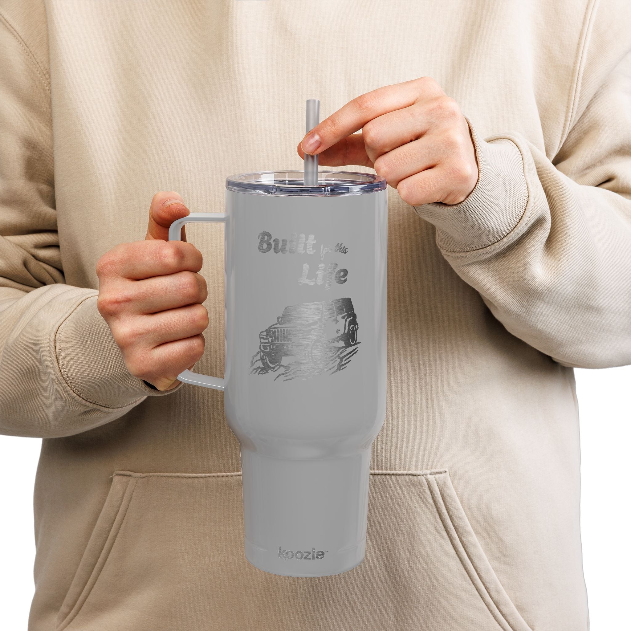 Built for this Life™ Jeep Insulated Tumbler with Lid, 40oz (Engraving)