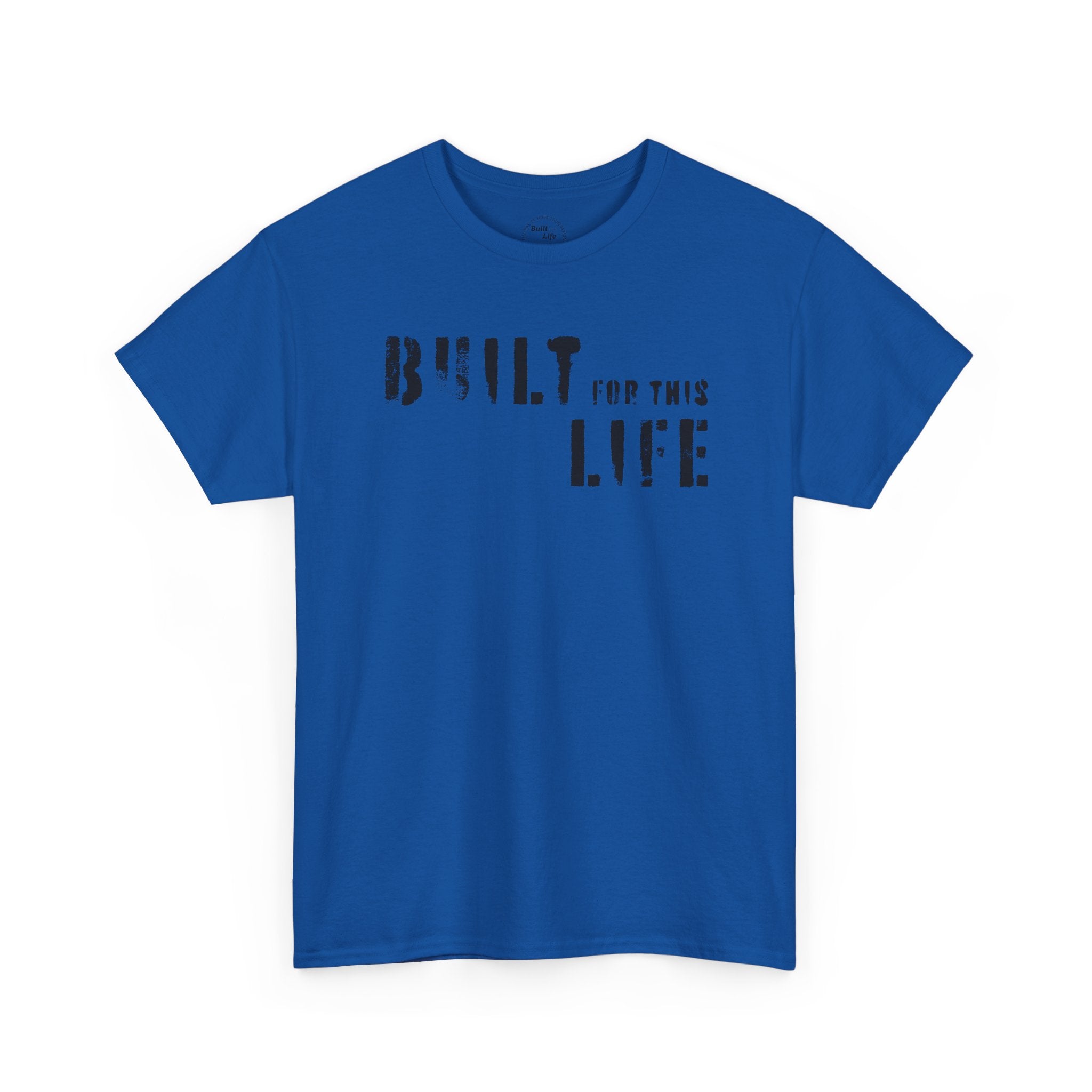 Built for this Life™ Faded Letter Design Unisex Heavy Cotton Tee