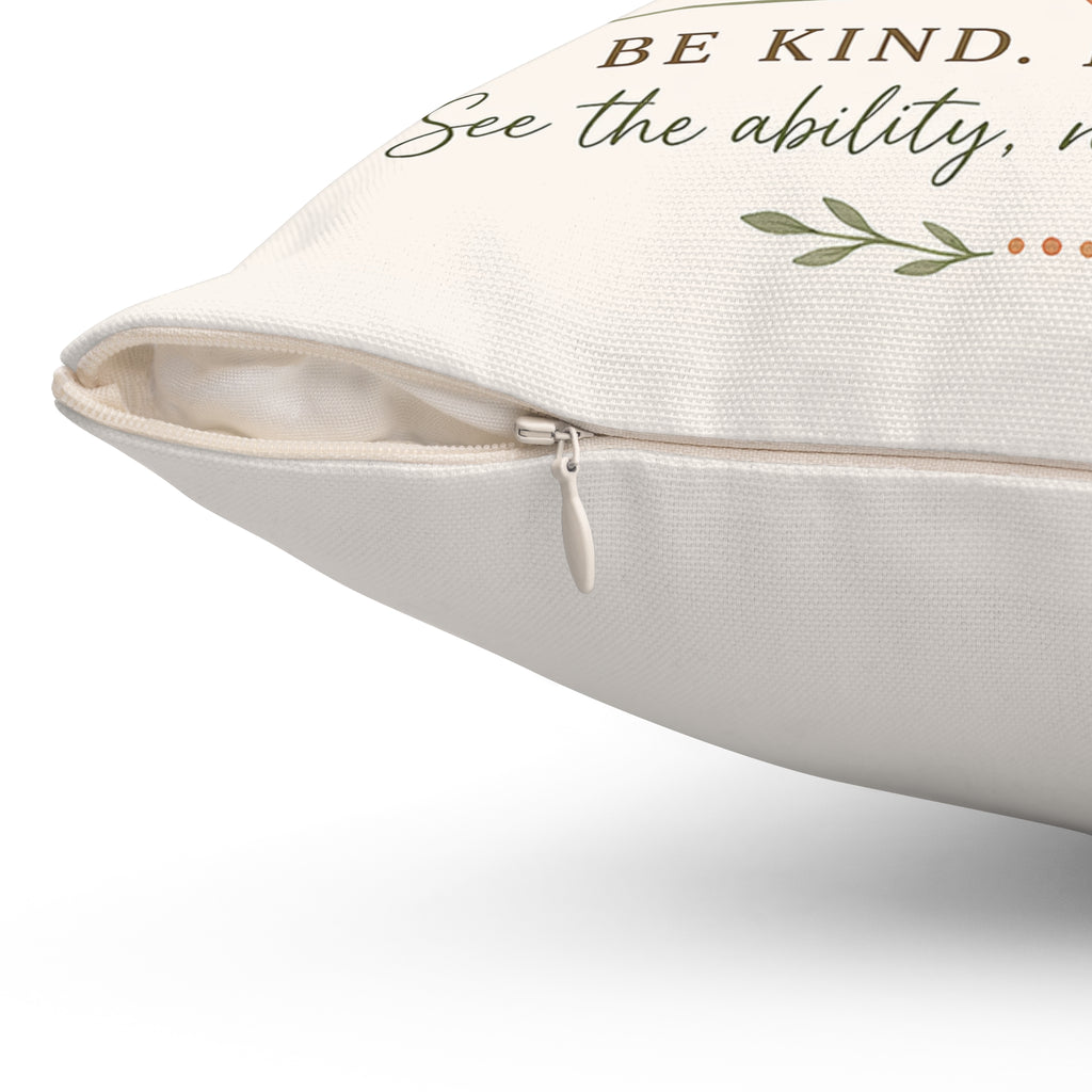 Customizable Ability Pillow cover