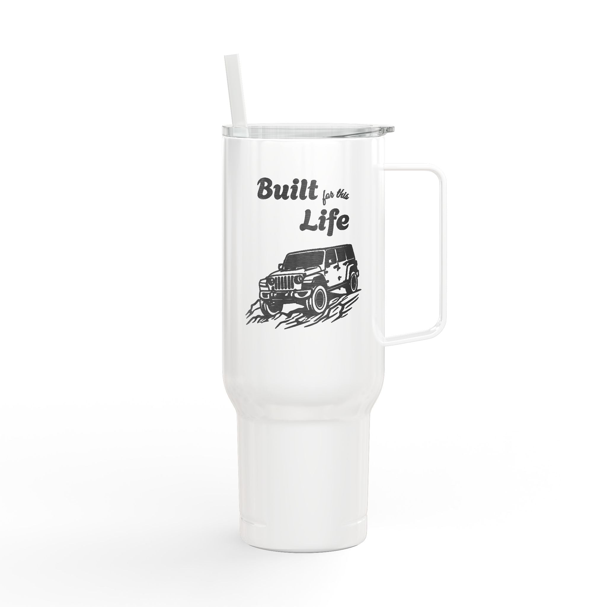 Built for this Life™ Jeep Insulated Tumbler with Lid, 40oz (Engraving)