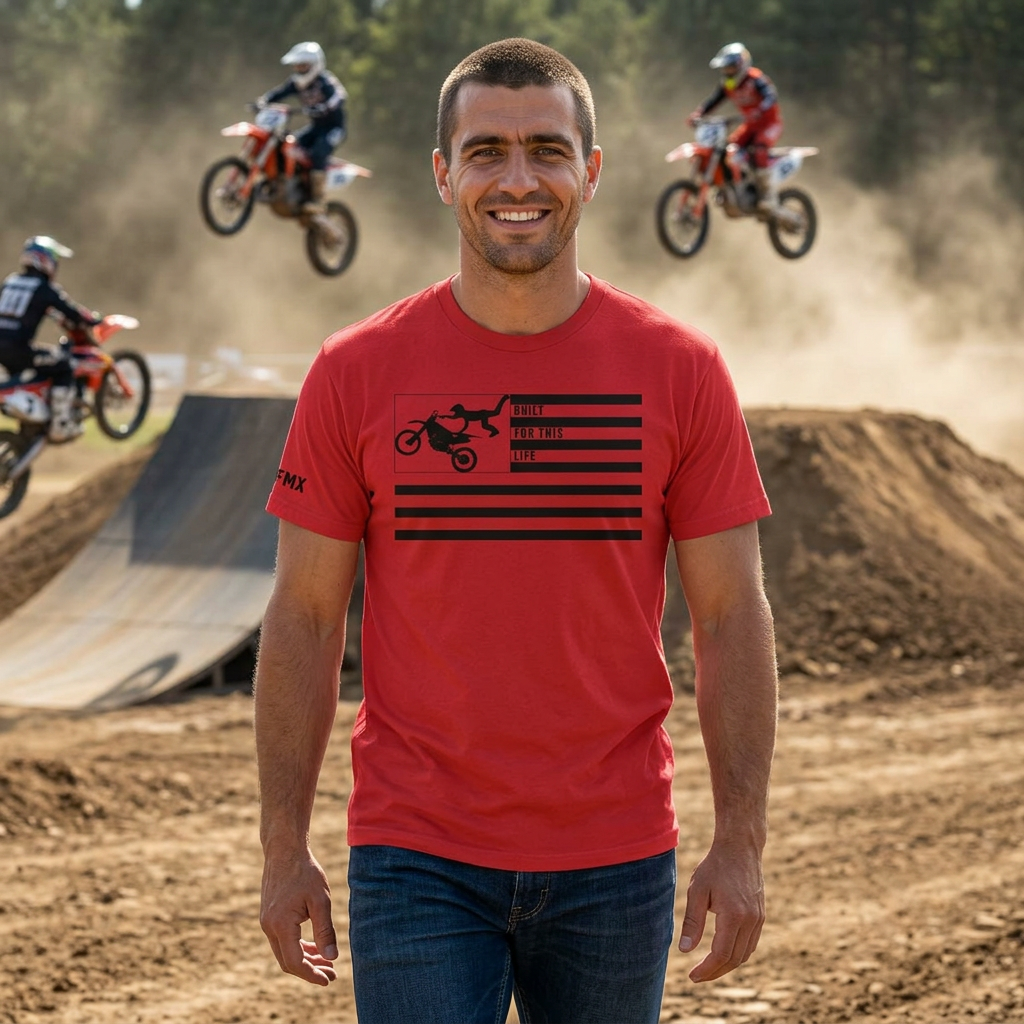 Built for this Life™ Freestyle Motocross Unisex Heavy Cotton Tee